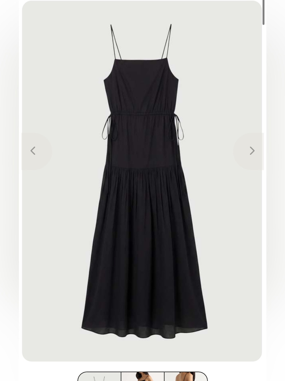 Dalia tied waist tiered cotton dress